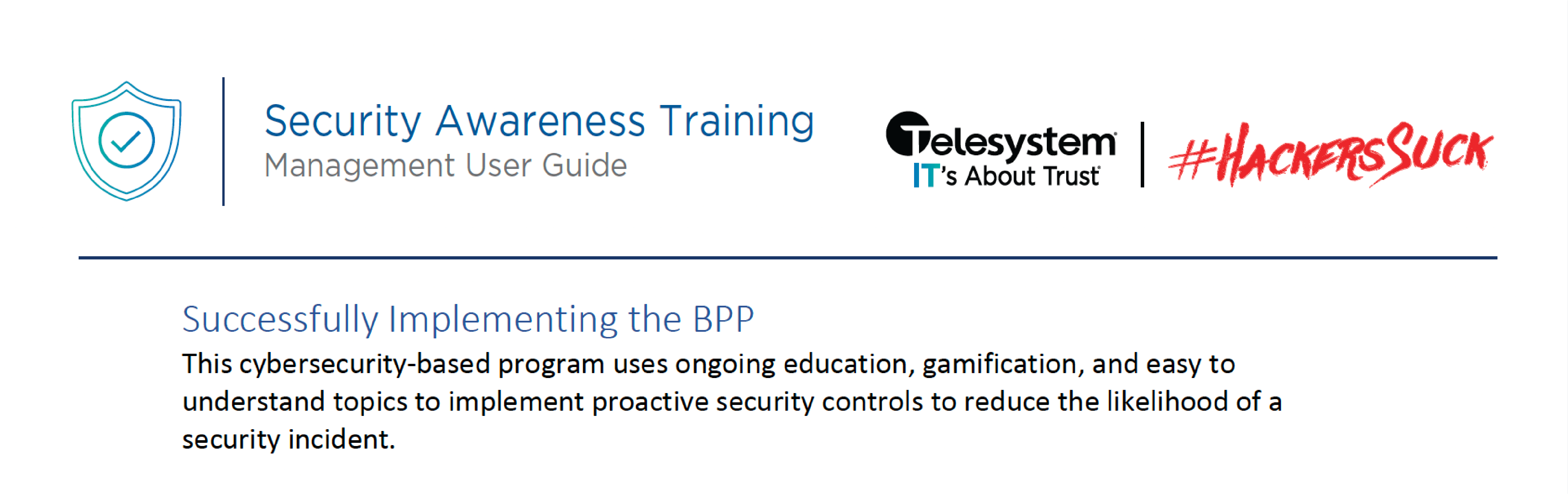Security Awareness Training - Management User Guide Thumbnail