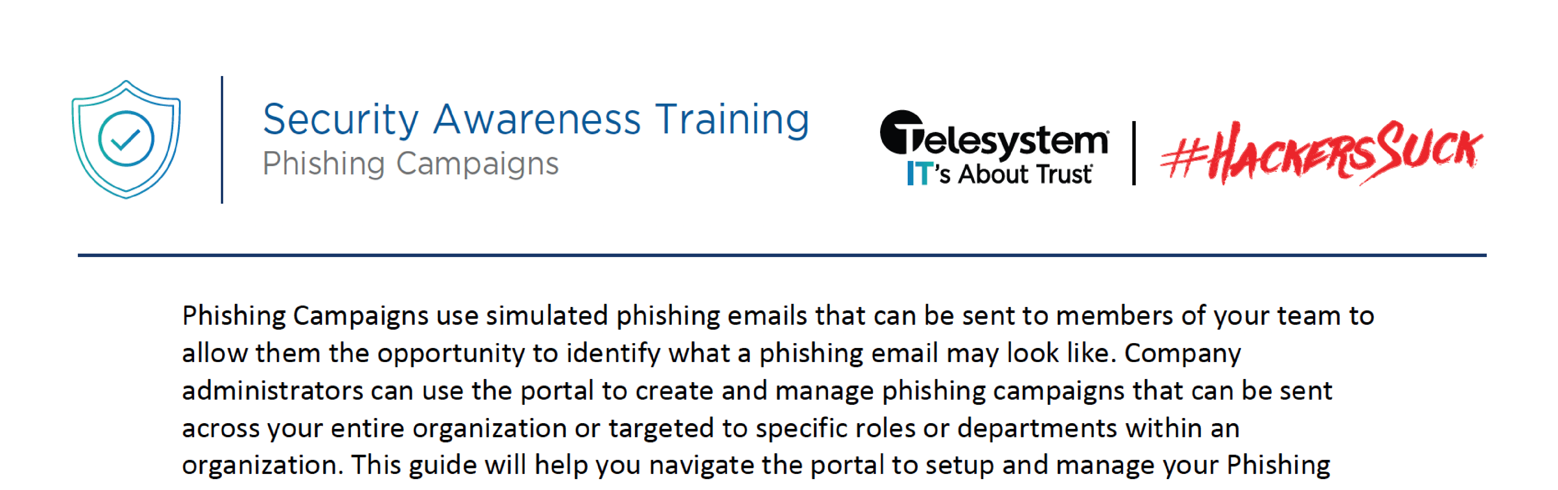Security Awareness Training - Phishing Campaigns Guide Thumbnail
