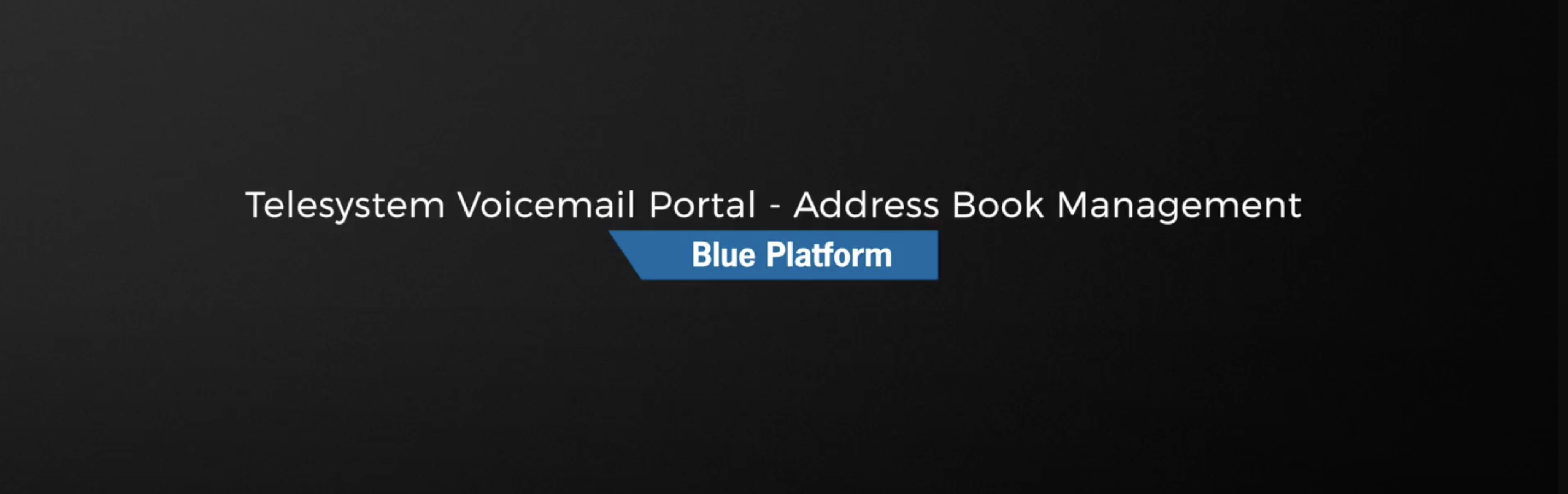 Voicemail Portal