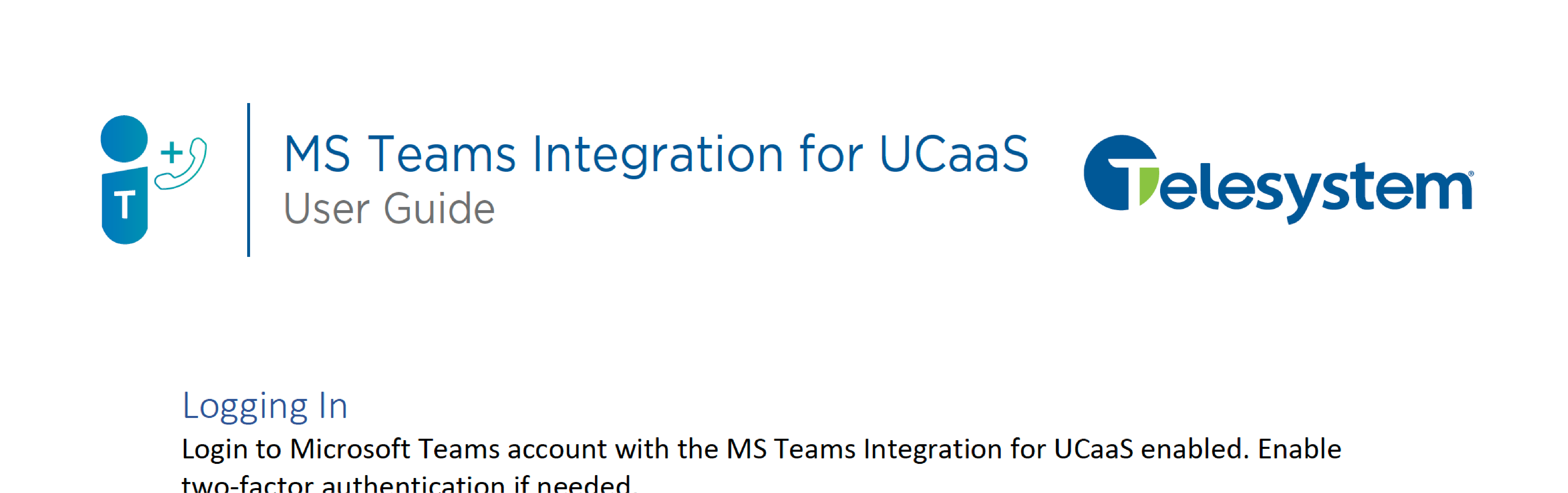 MS Teams Integration for UCaaS Thumbnail