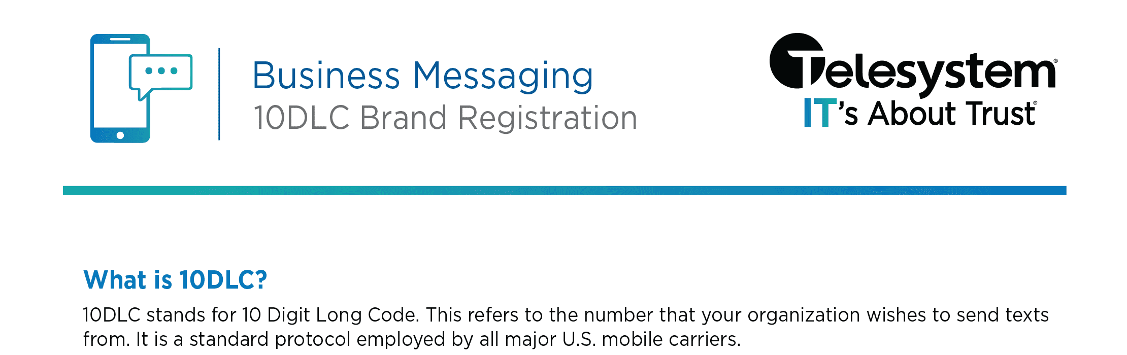 Telesystem_Business Messaging-10DLC Registration